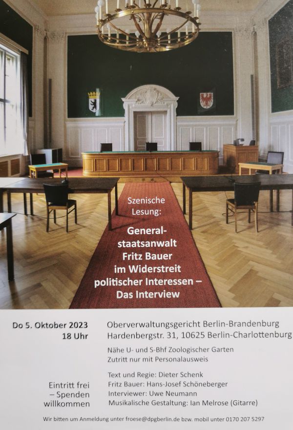 Flyer Fritz Bauer Das Interview